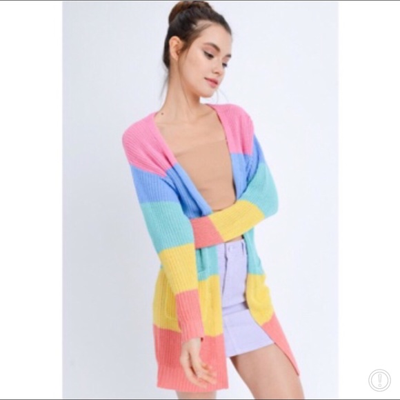 🌈RAINBOW SWEATER SIZES S-M-L NWT🌈 - Picture 3 of 6